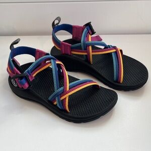 Chaco Kids' ZX/1 EcoTread  Multicolor sandals Sz 2